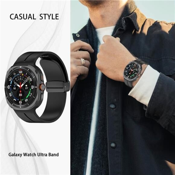 Compatible with Samsung Galaxy Watch Silicone Band 7 6 5 4 Pro Classic Ultra
